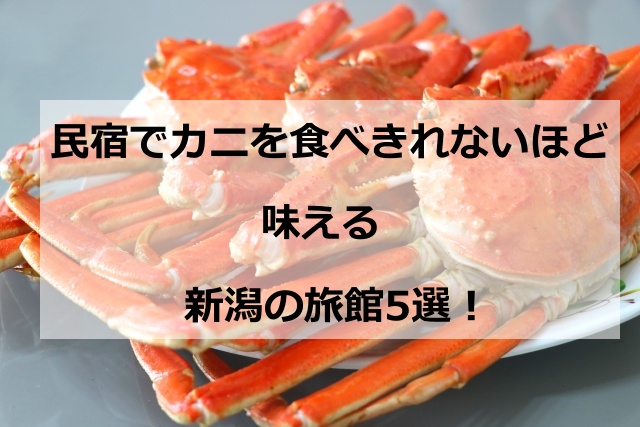民宿でカニを食べきれないほど味える新潟の旅館5選！美味しいフルコース料理を楽しめるのはどこ？